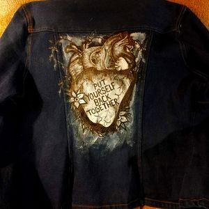 Hand painted Denim jacket